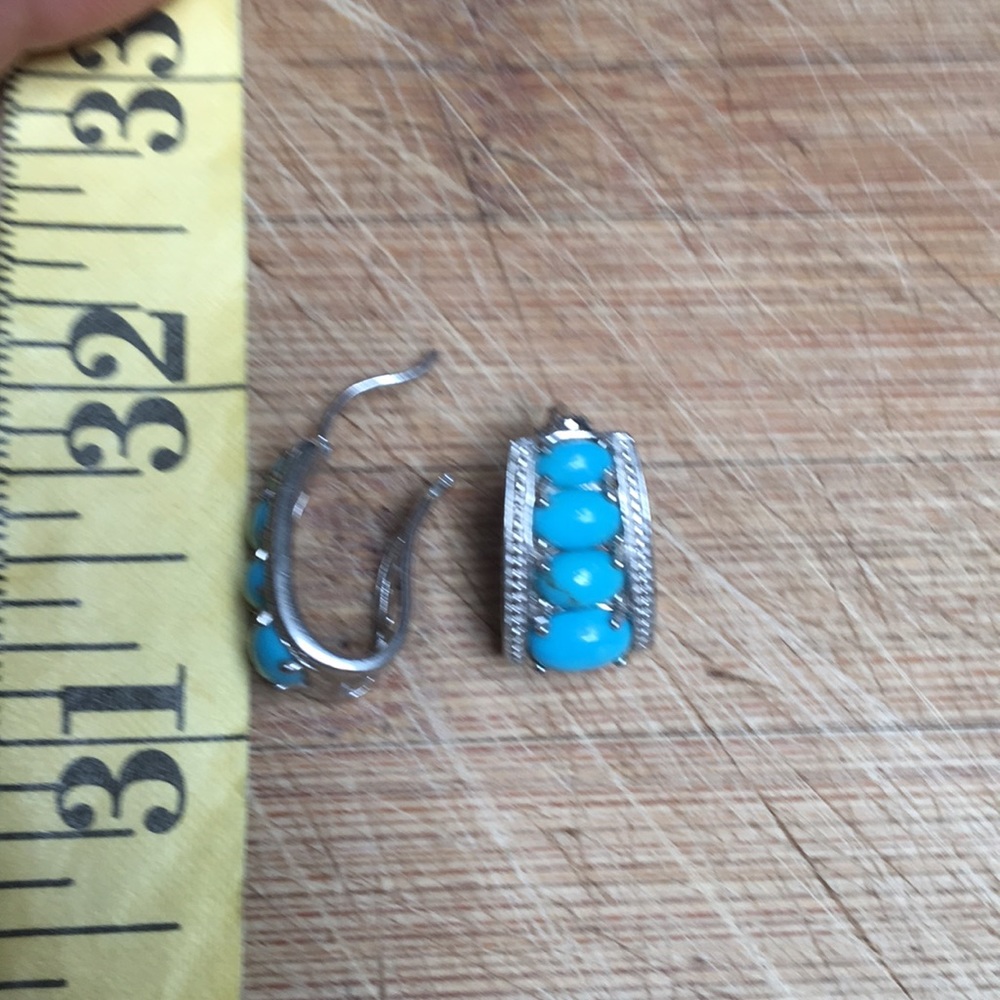 Sleeping Beauty Huggie Hoops Sterling